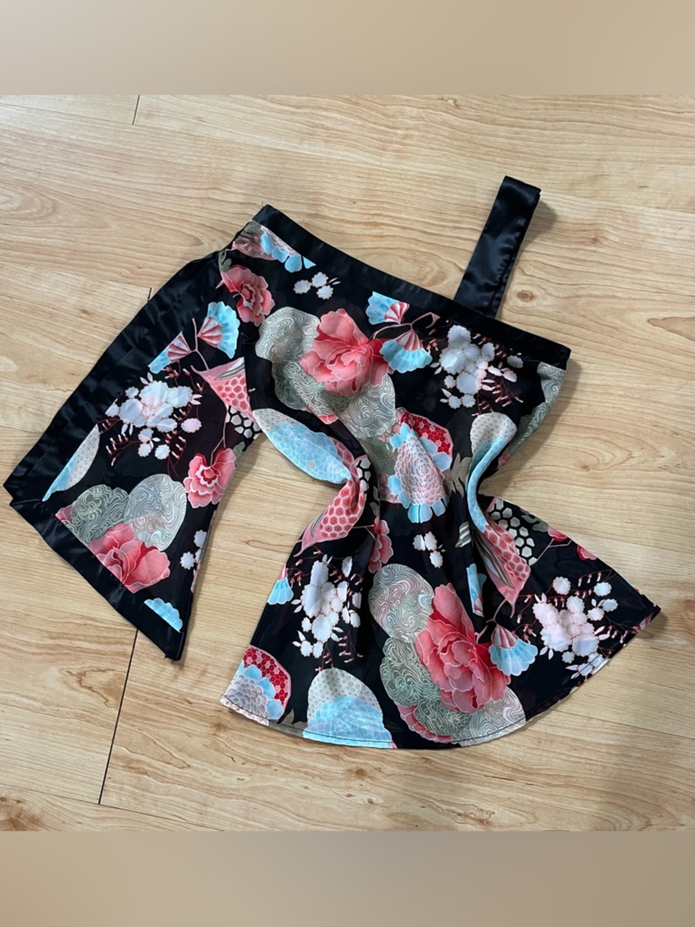 y2k vintage asymmetrical asian inspired summer top